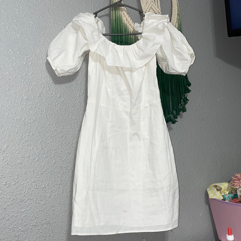 Linen blend dress